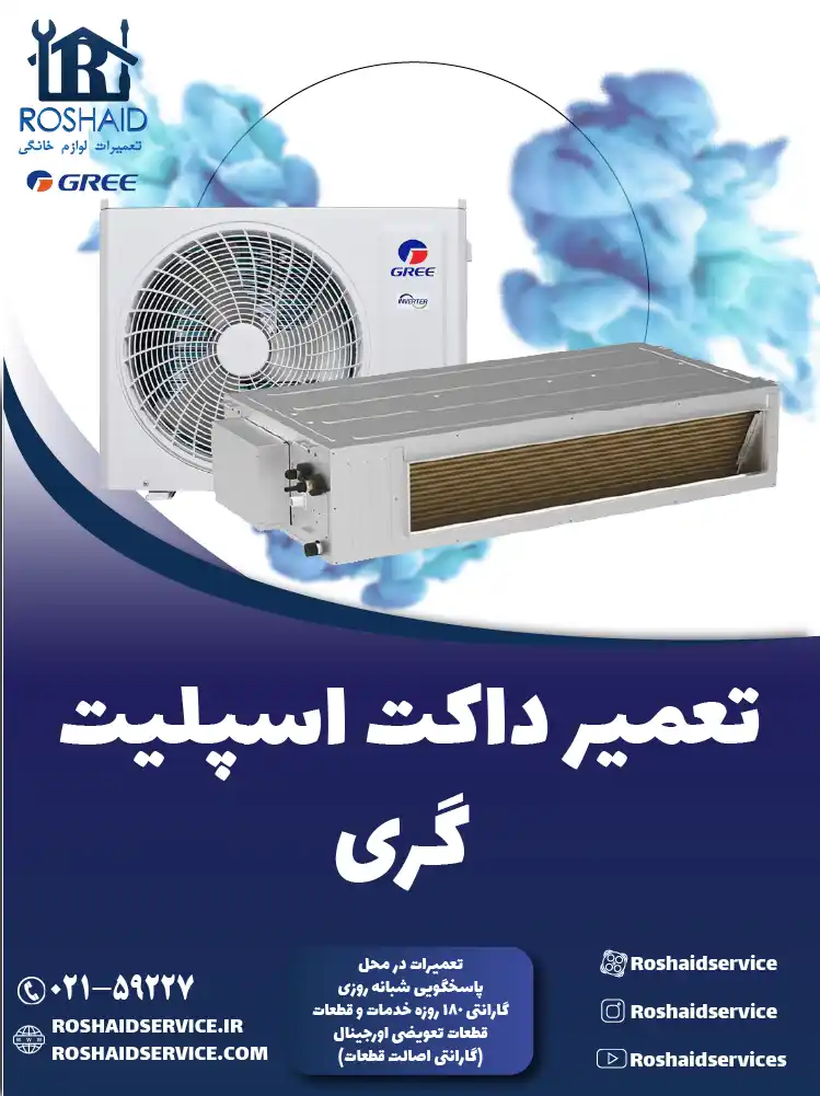 تعمیر داکت اسپلیت گری در تهران